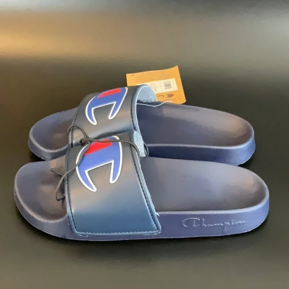 Champion Kids slide sandal navy